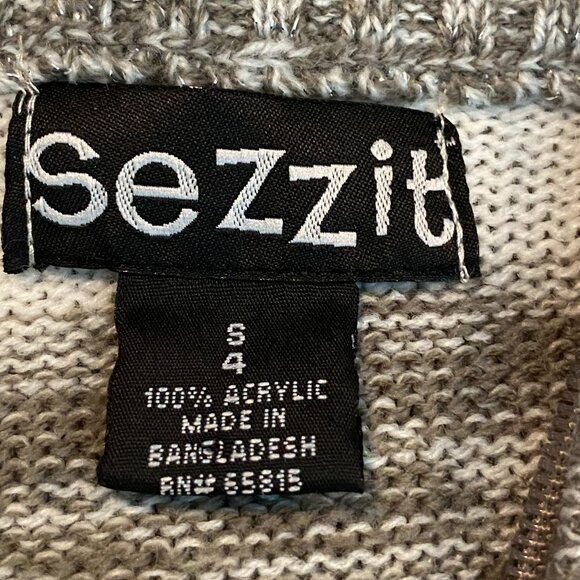 Boys Quarter Zip Sweater- Size 4 - Picture 4 of 4